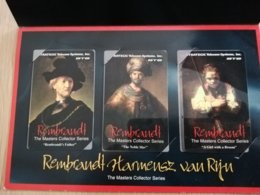 UNITED STATES  THE MASTERS COLLECTOR CARD SERIES REMBRANDT 3 CARDS   MINT   LIMITED EDITION ** 1395** - Sammlungen