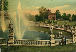 Torino - Parco Del Valentino - Fontana Monumentale (viaggiata 1956) - Parques & Jardines