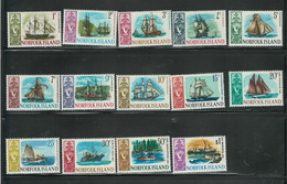 NORFOLK Isl. 1967-1968 "SHIPS" #100-113 MNH $12.75 - Norfolk Island