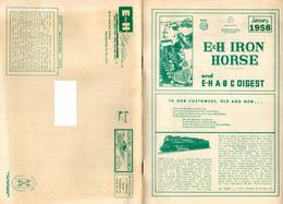 Catalogue E And H IRON HORSE 1958 January Digest - Anglais