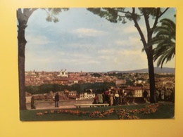 CARTOLINA POSTCARDS ITALIA ITALY 1965 ROMAPANORAMA DAL GIANICOLO ANNULLO ROMA OBLITERE BOLLO SIRACUSANA - Multi-vues, Vues Panoramiques
