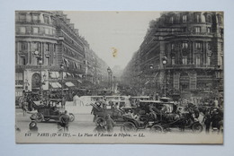 CPA Dpt 75 N°147 - Paris ( IIe Et IXe ) - La Place Et L'Avenue De L'Opéra - 1916 (livraison Gratuit France) - Zonder Classificatie