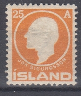 +M218. Iceland 1911. AFA / MICHEL 68. MH(*) Lightly Hinged! - Neufs