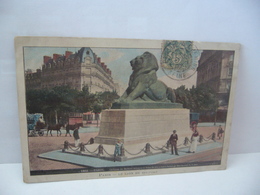 PARIS 75 PARIS LE LION DE BELFORT CPA 1907 - Statues