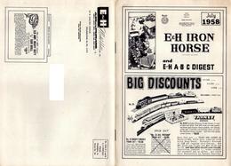Catalogue E And H IRON HORSE 1958 July Digest - Anglais