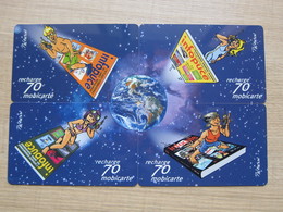 Infopuces Catalogue Puzzle Set Of 4,used - Nachladekarten (Handy/SIM)