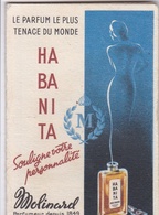 Calendrier Publicitaire (1960)  -  Parfum " HA BA NI TA " Maison " MOLINARD "  - Voir Description - Petit Format : 1941-60