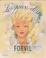 Carte Parfumée  -  Publicitaire (1960)  -  Parfum " FORVIL "  -  Illustrateur  - Voir Description - Modern (from 1961)