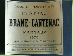 MARGAUX G C C CHATEAU BRANE- CANTENAC 1970 - Bordeaux