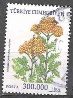 Türkiye 2001 Michel 3273 O Cote (2009) 1.00 Euro Fleur Achillée Millefeuille Cachet Rond - Gebraucht