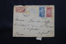 LIBAN - Enveloppe De Beyrouth Pour Belfort En 1926, Affranchissement Incomplet Mais Plaisant ( Réfugiés ) - L 57884 - Lettres & Documents