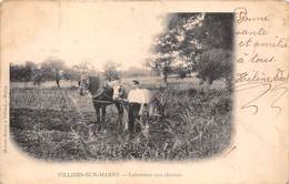 94-VILLIERS-SUR-MARNE- LABOUREUR AUX CHAMPS - Villiers Sur Marne