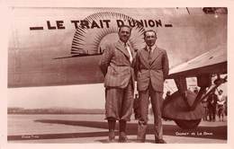 Delcampe - 7446 "DORET ET LE BRIX RECORDMEN DU MONDE-10500 Kms EN CIRCUITE FERME' AVEC TRAIT D'UNION " -CART. POST. ORIG. NON SPED. - 1919-1938: Entre Guerras