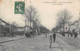 94-KREMLIN-BICÊTRE-ROUTE DE FONTAINEBLEAU UN JOUR DE MARCHE - Kremlin Bicetre