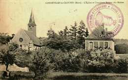 27   Eure    Corneville Les Cloches        L' Eglise Et Maison Des Moines - Autres & Non Classés