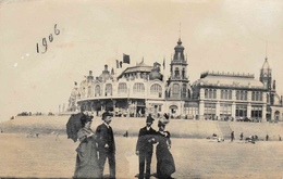 Oostende Carte Photo Plage Et Casino 1906 - Oostende