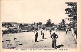 94-CRETEIL-LE JEU DE BOULES DU CLUB BOULISTE DE CRETEIL - Creteil