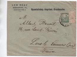 1922 - ENVELOPPE COMMERCIALE De BUDAPEST Pour LONS LE SAUNIER (JURA) - Storia Postale