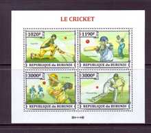 BURUNDI 2013 CRICKET  YVERT N°2154/57  NEUF MNH** - Cricket