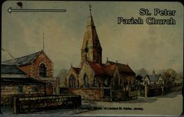 JERSEY 1996 PHONECARD ST.PETER PARISH CHURCH USED VF!! - Autres - Europe