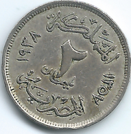 Egypt - AH1357 (1938) - 2 Milliemes - Farouk - KM359 - Egitto