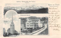 Säntis Panorama Bei Teufen - Pension Meier - Kirche - Teufen