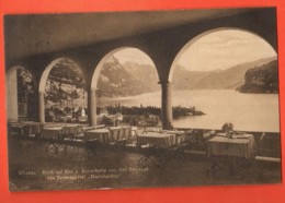 DJR-27  Weesen Blick Auf See SchlossHotel Mariahalden  Gelaufen 1913 N. Kanton Glarus. Foto-Karte, Sepia - Weesen