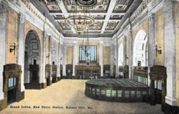 [DC12140] CPA - UNITED STATES - MISSOURI - KANSAS CITY - GRAN LOBBY - NEW UNION STATION - PERFETTA - Non Viaggiata - Kansas City – Missouri