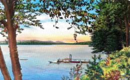 [DC12142] CPA - UNITED STATES - NEW YORK CITY - GENERAL VIEW OF FOURTH LAKE CENTRAL ADIRONDACK- Non Viaggiata - Adirondack