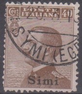 Italia Colonie Egeo Simi 1912 SaN°6 (o) Vedere Scansione - Egeo (Simi)