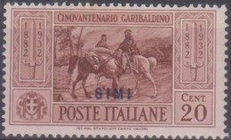 Italia Colonie Egeo Simi 1932 SaN°18 MH/* Vedere Scansione - Egeo (Simi)