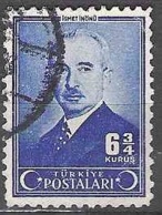 Türkiye 1942 Michel 1122 O Cote (2009) 0.15 Euro Ismet Inönü Cachet Rond - Gebraucht