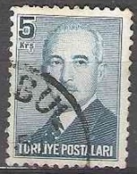 Türkiye 1948 Michel 1207 O Cote (2009) 0.15 Euro Ismet Inönü Cachet Rond - Oblitérés