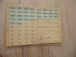 Sur Carte De Quittance Assurance Sociale Vieillesse Alsace Lorraine En Allemand 30 TP 32 Pfenning Vertt - Altri & Non Classificati