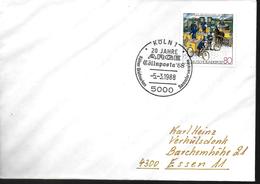 ALLEMAGNE Lettre 1988 Koln Poste - Poste