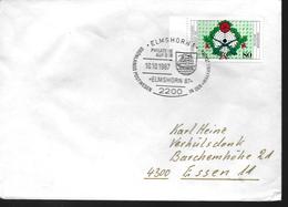 ALLEMAGNE   Lettre  1987 Elmshorn Poste Bateaux - Poste