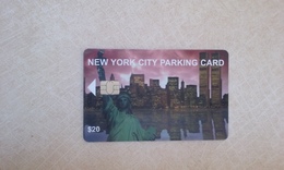 JOLIE CARTE A PUCE STATIONNEMENT PARKING NEW YORK 20$ B.E !!! - Cartes à Puce