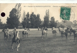 Delcampe - 2020 - 04- YVELINES - 78 - MAISONS LAFFITTE - Chevaux Sur Piste Avant Le Départ - Maisons-Laffitte