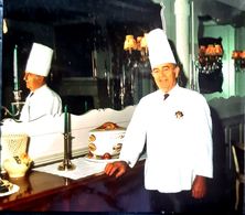 CUISINE GASTRONOMIE ROGER ROUCOU GRAND CHEF ETOILE PHOTO ORIGINALE  14 X 13 CM - Restaurants