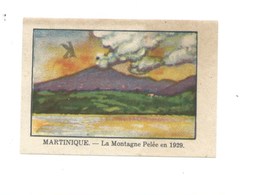 Chromo Martinique Antilles Montagne Pelée Chocolat Annecy RRR  1936 Bien/TB Colonies Françaises 2 Scans - Andere