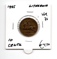 LITOUWEN 10 CENTU 1925 - Litauen