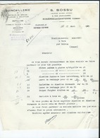 Facture - Bossu -  Rosières En Santerre -(Somme)  Quincaillerie - Articles De Ménage- Outillage - Droguerie - Rosieres En Santerre