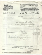 DEMENAGEMENTS VAN DYCK . CHARLEROI .1941 .CAUSE GUERRE . CONSUL DE FRANCE EVACUE EN SUISSE - Transportmiddelen