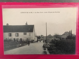 SEINE ET MARNE CPA LESIGNY LE BON DESIR ROUTE D'OZOIR LA FERRIERE - Lesigny