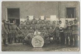 Carte Photo Lançon De Chambéry Savoie 73 Régiment 13 Au Col Souvenir Du Père Cent 1925 - Regiments