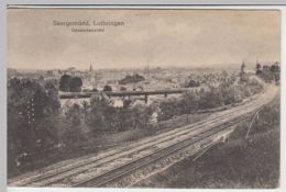 (40581) AK Saargemünd, Gesamtansicht, Feldpost 1917 - Lothringen