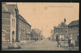 EXAERDE EXAARDE  KERKSTRAAT  RUE DE L'EGLISE  - SPOORWEG OVERGANG   ZELDZAME KAART - Lokeren