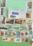 Romania 26 Used Stamps And One Recent Letter To France - Oblitérés