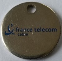 Jeton De Caddie - FRANCE TELECOM -  Modulo Câble - En Métal - - Jetons De Caddies