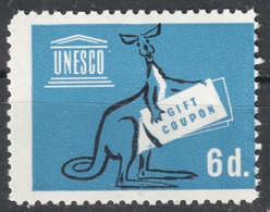 Kangaroo Australia - OUN UN USA 1951 1954 UNESCO Gift Charity Stmp LABEL CINDERELLA VIGNETTE - Cinderellas